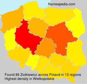 Surname Ziolkiewicz in Poland Surname Ziolkiewicz in Poland