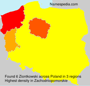 Surname Ziontkowski in Poland Surname Ziontkowski in Poland