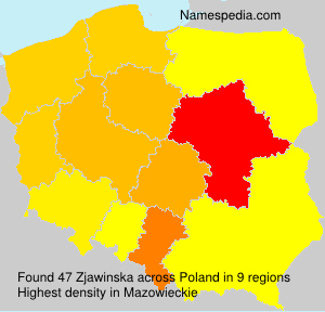 Surname Zjawinska in Poland Surname Zjawinska in Poland