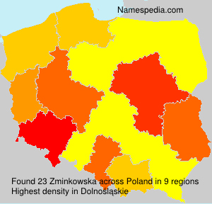 Surname Zminkowska in Poland Surname Zminkowska in Poland