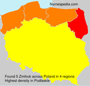 Surname Zmitruk in Poland Surname Zmitruk in Poland