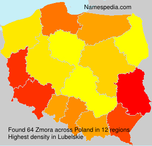 Surname Zmora in Poland Surname Zmora in Poland