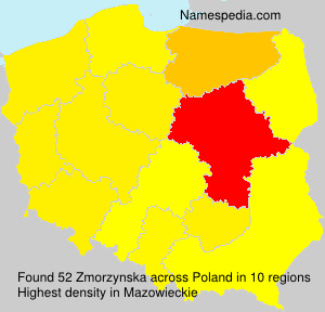 Surname Zmorzynska in Poland Surname Zmorzynska in Poland