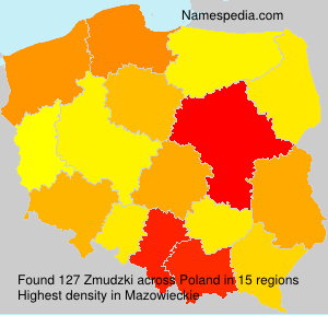 Surname Zmudzki in Poland Surname Zmudzki in Poland