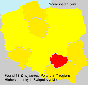 Surname Zmyj in Poland Surname Zmyj in Poland