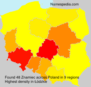 Surname Znamiec in Poland Surname Znamiec in Poland