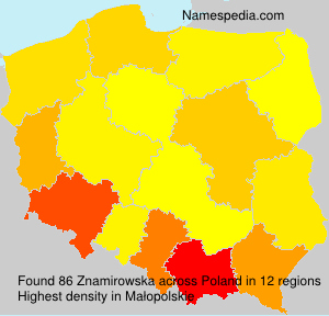 Surname Znamirowska in Poland Surname Znamirowska in Poland