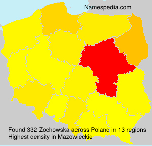 Surname Zochowska in Poland Surname Zochowska in Poland