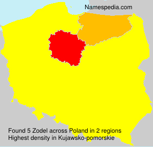 Surname Zodel in Poland Surname Zodel in Poland