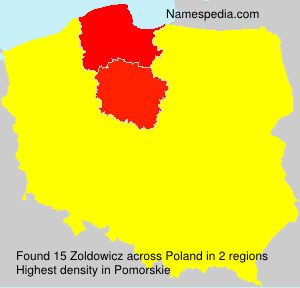 Surname Zoldowicz in Poland Surname Zoldowicz in Poland