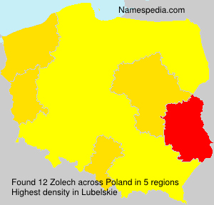 Surname Zolech in Poland Surname Zolech in Poland