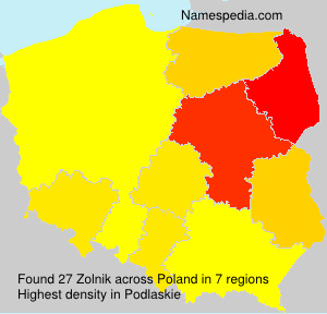 Surname Zolnik in Poland Surname Zolnik in Poland