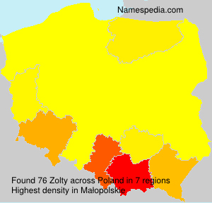Surname Zolty in Poland Surname Zolty in Poland