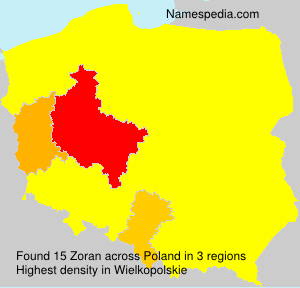 Surname Zoran in Poland Surname Zoran in Poland
