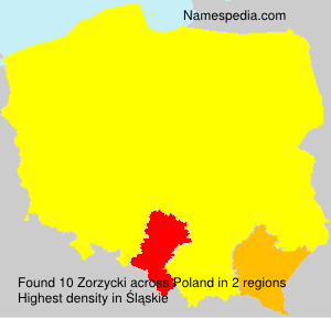 Surname Zorzycki in Poland Surname Zorzycki in Poland