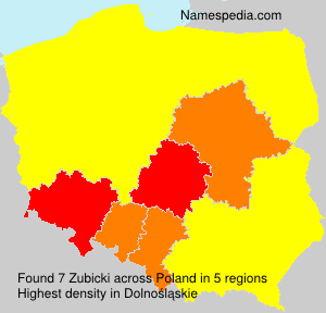Surname Zubicki in Poland Surname Zubicki in Poland