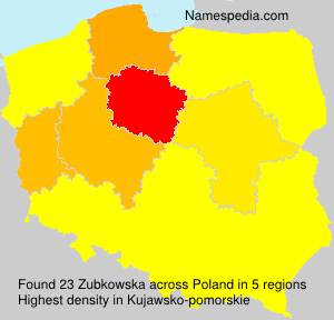 Surname Zubkowska in Poland Surname Zubkowska in Poland