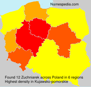 Surname Zuchniarek in Poland Surname Zuchniarek in Poland