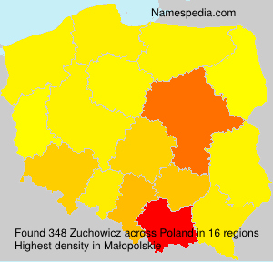 Surname Zuchowicz in Poland Surname Zuchowicz in Poland