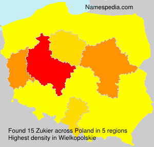 Surname Zukier in Poland Surname Zukier in Poland