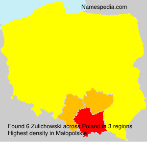 Surname Zulichowski in Poland Surname Zulichowski in Poland