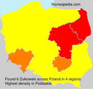 Surname Zulkowski in Poland Surname Zulkowski in Poland