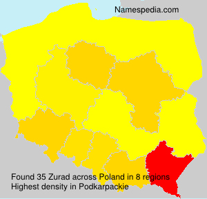 Surname Zurad in Poland Surname Zurad in Poland