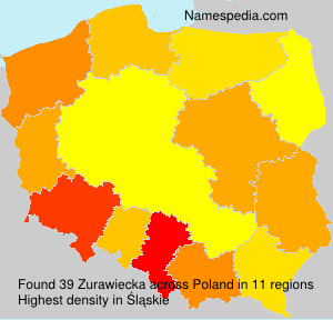 Surname Zurawiecka in Poland Surname Zurawiecka in Poland