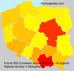 Surname Zurowska in Poland Surname Zurowska in Poland