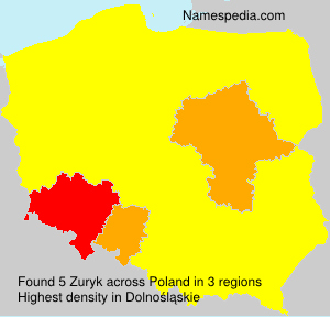 Surname Zuryk in Poland Surname Zuryk in Poland