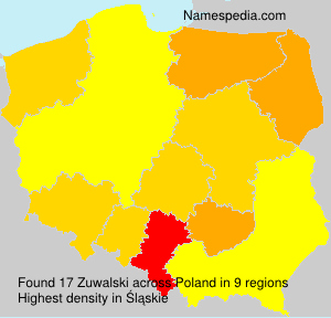 Surname Zuwalski in Poland Surname Zuwalski in Poland
