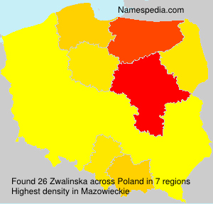 Surname Zwalinska in Poland Surname Zwalinska in Poland