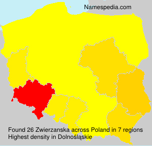 Surname Zwierzanska in Poland Surname Zwierzanska in Poland