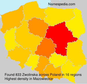 Surname Zwolinska in Poland Surname Zwolinska in Poland