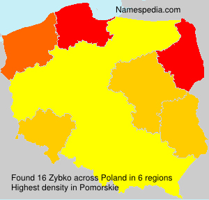 Surname Zybko in Poland Surname Zybko in Poland