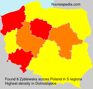 Surname Zyblewska in Poland Surname Zyblewska in Poland