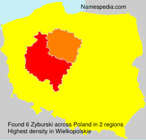 Surname Zyburski in Poland