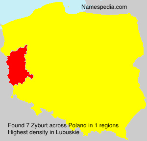 Surname Zyburt in Poland