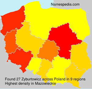 Surname Zyburtowicz in Poland