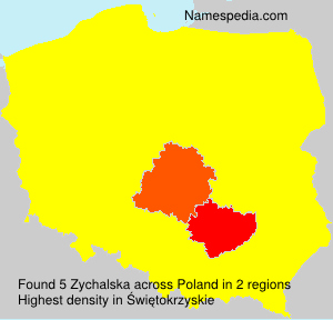 Surname Zychalska in Poland Surname Zychalska in Poland