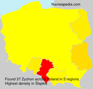 Surname Zychon in Poland Surname Zychon in Poland