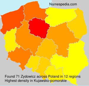 Surname Zydowicz in Poland Surname Zydowicz in Poland