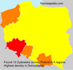 Surname Zydowska in Poland Surname Zydowska in Poland