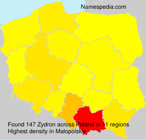 Surname Zydron in Poland