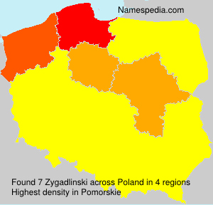 Surname Zygadlinski in Poland Surname Zygadlinski in Poland