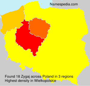 Surname Zygaj in Poland