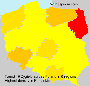 Surname Zygielo in Poland