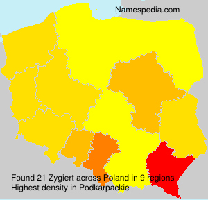 Surname Zygiert in Poland Surname Zygiert in Poland