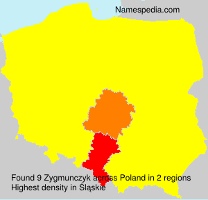 Surname Zygmunczyk in Poland Surname Zygmunczyk in Poland