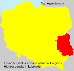 Surname Zyhaluk in Poland Surname Zyhaluk in Poland